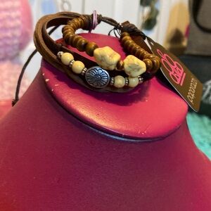 Paparazzi Brown and Tan Beaded Bracelet Set